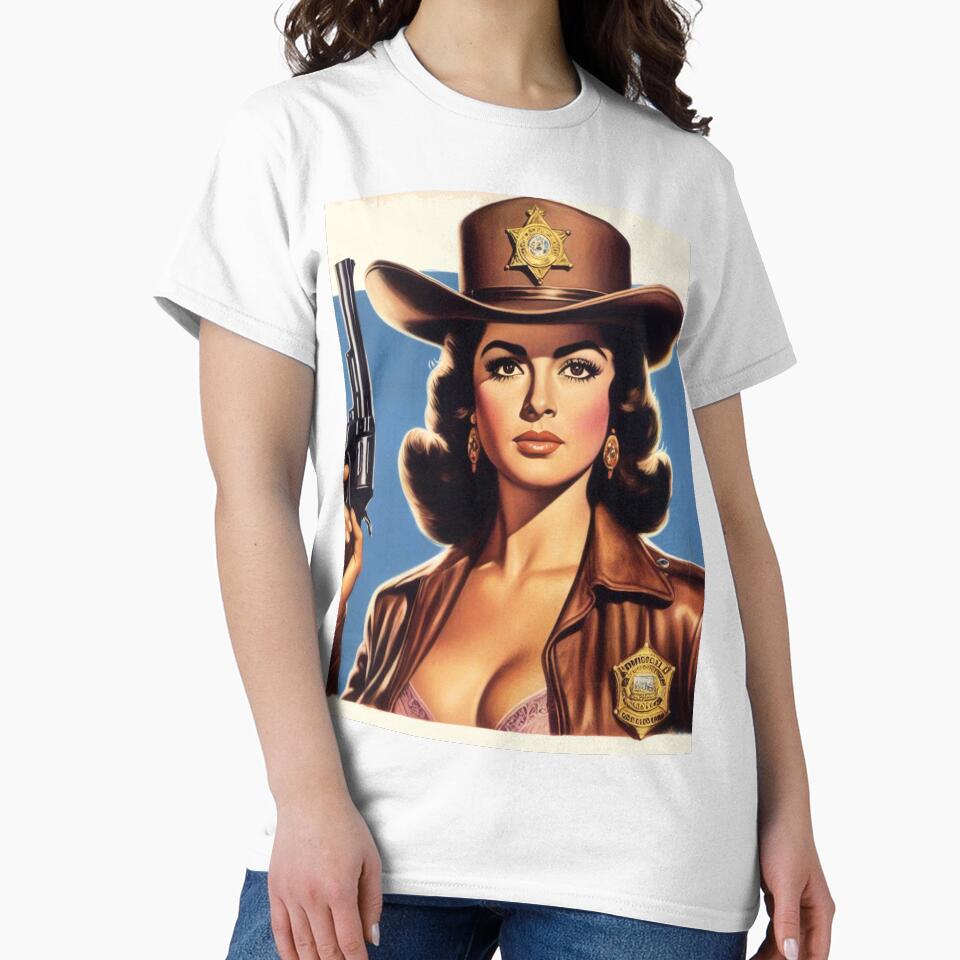 Sheriff Cowgirl Pinup by PulpVintage