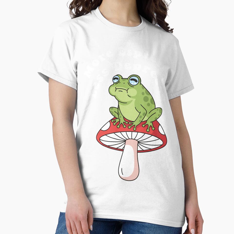 Cute Grumpy Frog on Red Mushroom Toadstool by Snout & Shout.