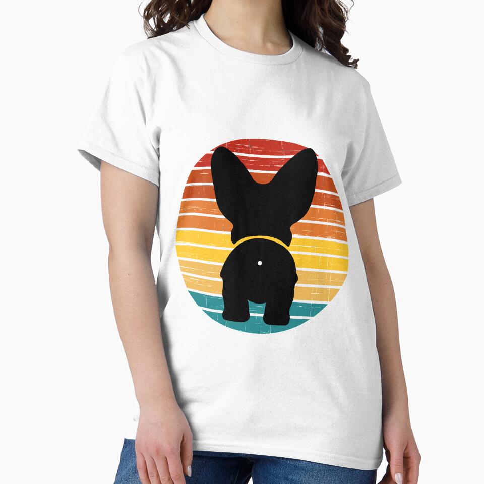 Retro Sunset Corgi Dog Butt by PeachesMommy