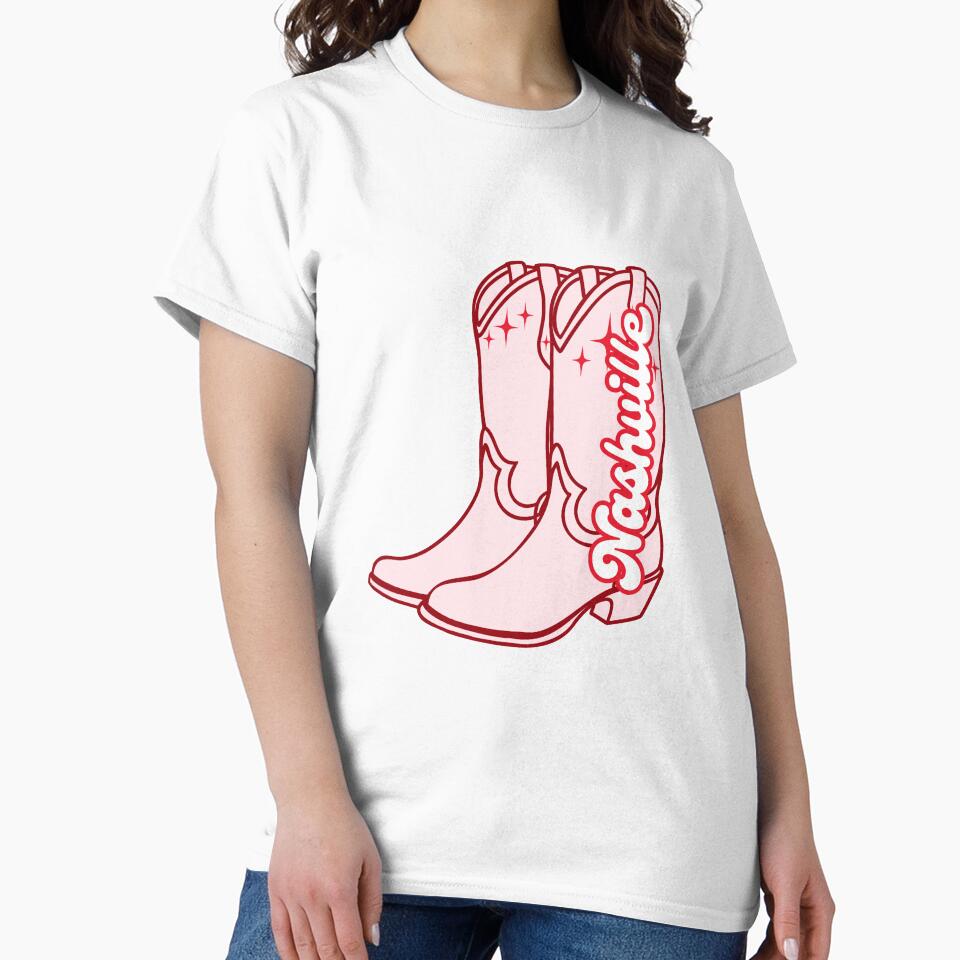 Nashville Cowgirl Boots – Pink Western Country Aesthetic by MeaksDesigns