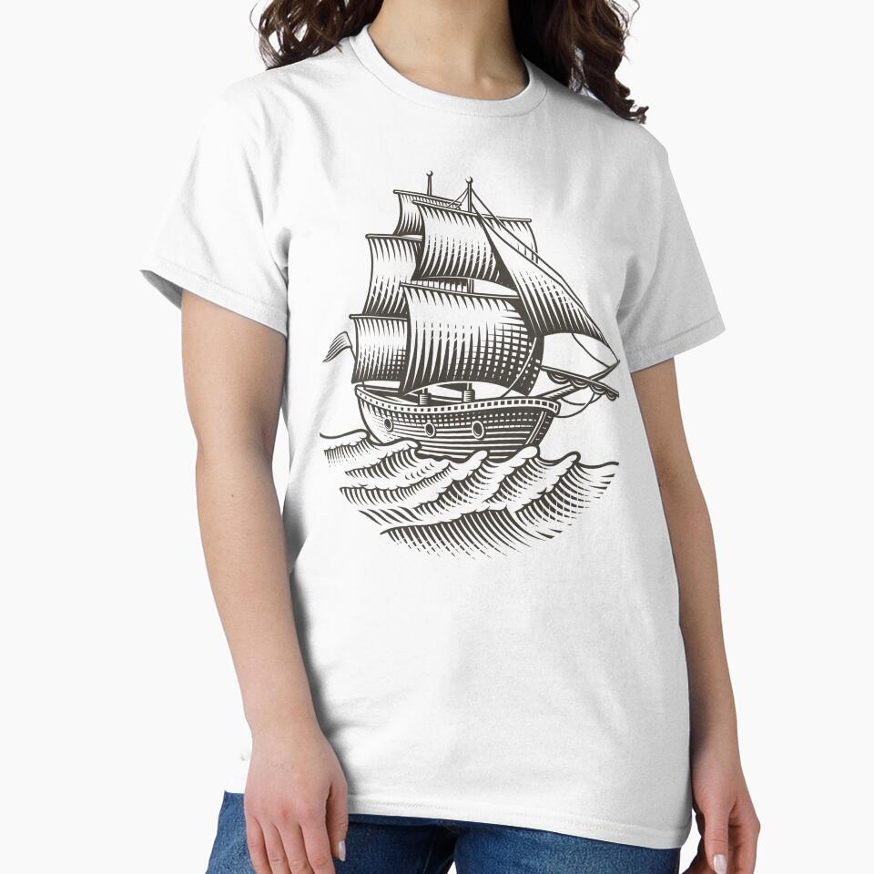 Isolated Ship Inside The Ocean by OnlyPrint20