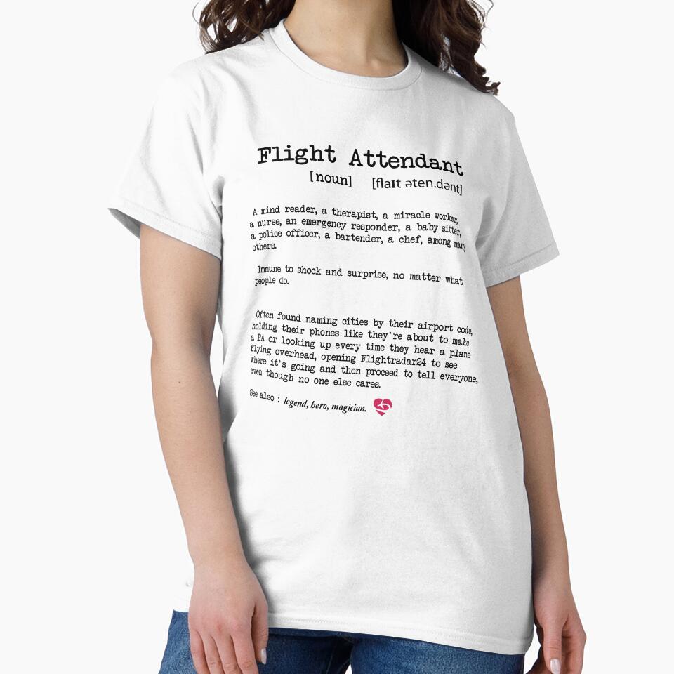 Flight Attendant Definition - Funny Cabin Crew - Aviation Lover - white by Ikaroots