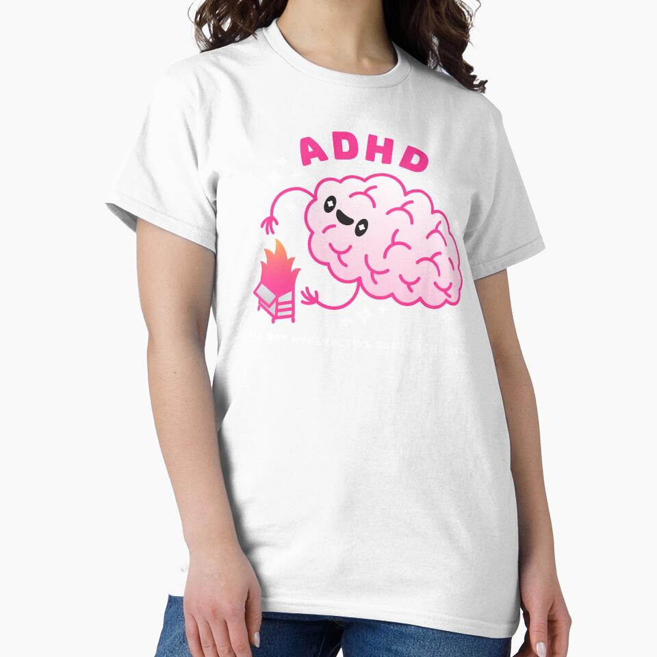 Funny ADHD Brain Dumpsterfire by musingtreeart