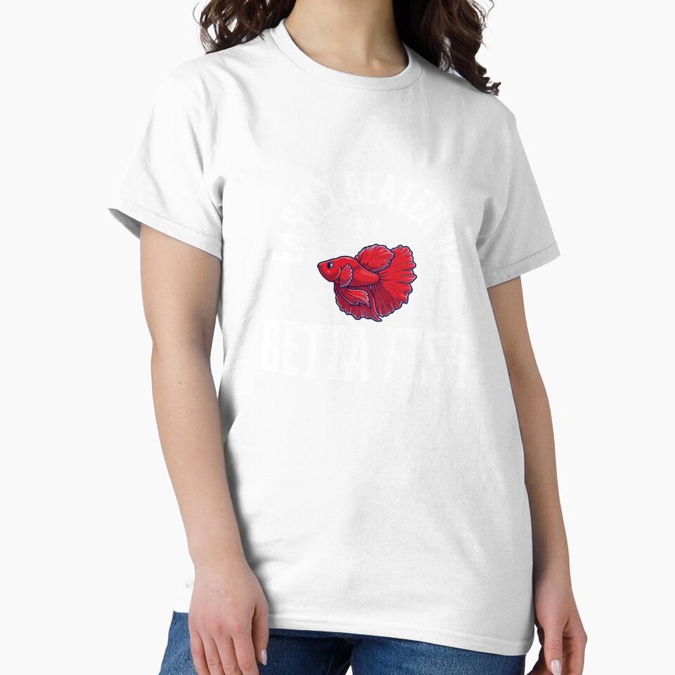 Easily Beaten up by Betta Fish Cute Funny by mkzmerch