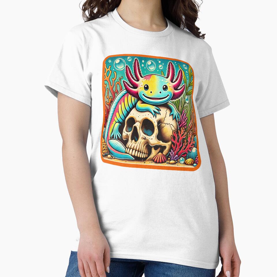 Axolotl skull by Eolithic