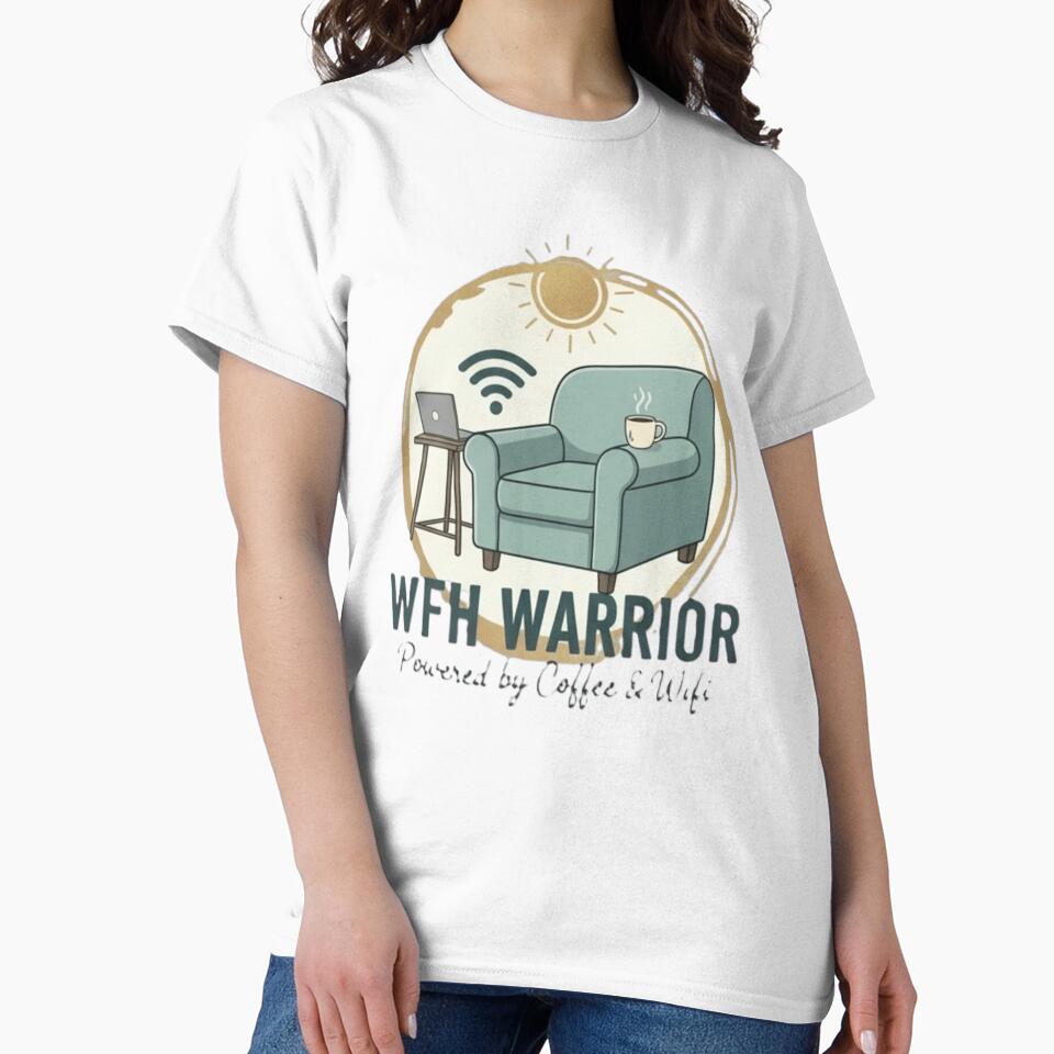 WFH Warrior Powered by Coffee & WiFi by TantrumMerch