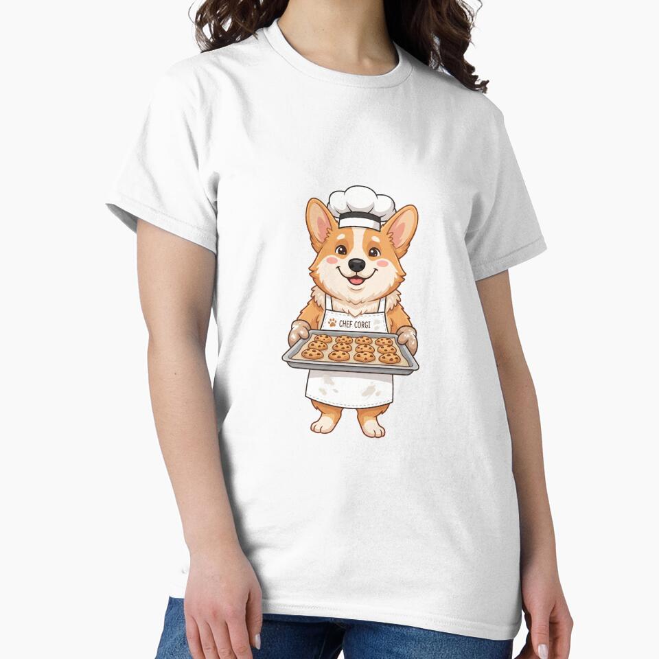 Corgi Baking Chef Cute Pastry Cook Dog Mom Kitchen by PictoVibe