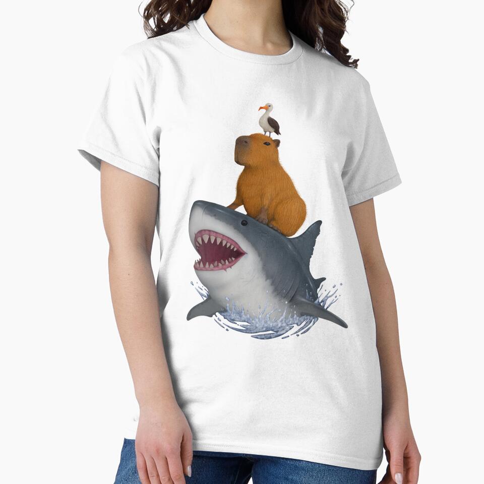 Capybara goes to the ocean by Omar-Ero