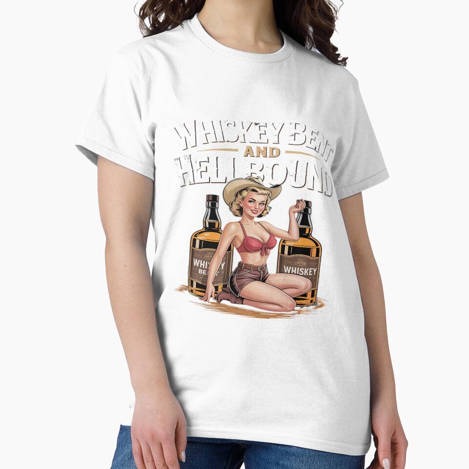 Whiskey Bent And Hellbound Sexy Cowgirl Whiskey Cute by countntenov