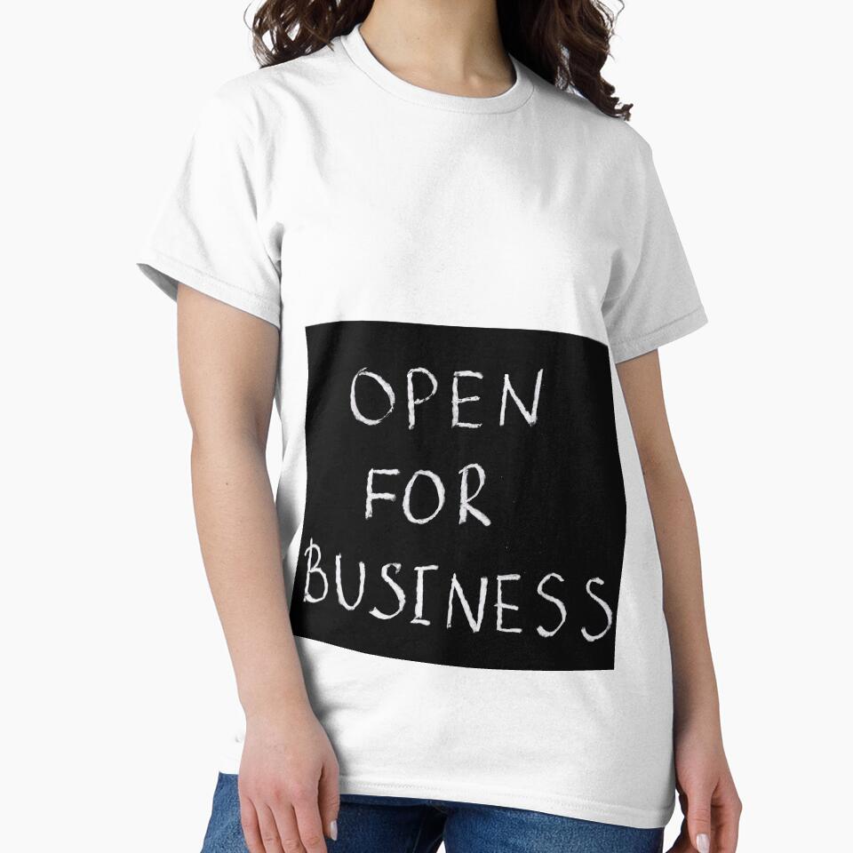 Motivation phrase, open for business, affirmation. by brnlz