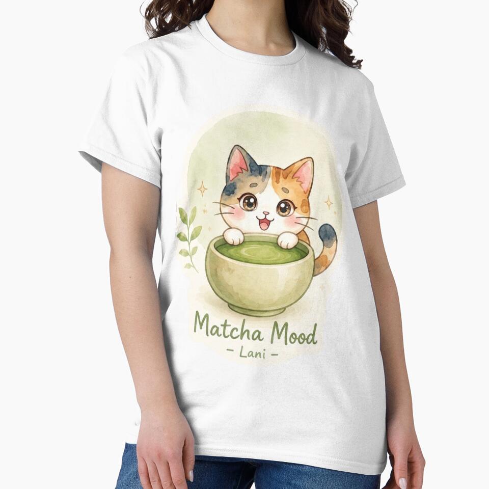 Matcha Mood Lani Sticker｜Powered by Aloha Collection by LaniDigitalNook
