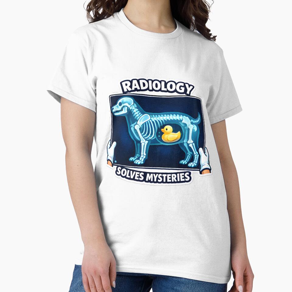 Radiology Solves Mysteries – Funny Veterinary X-Ray Dog Design by Bettybee00