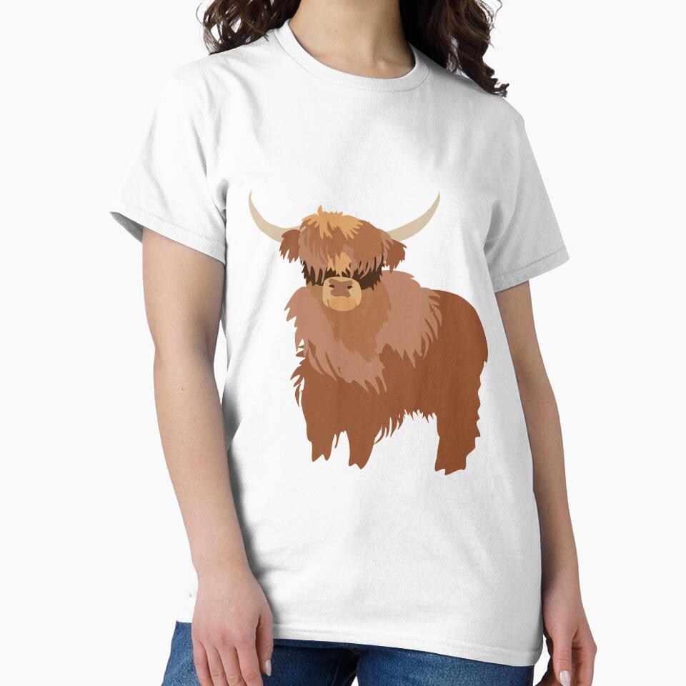 Fluffy Highland cow by orangerinka