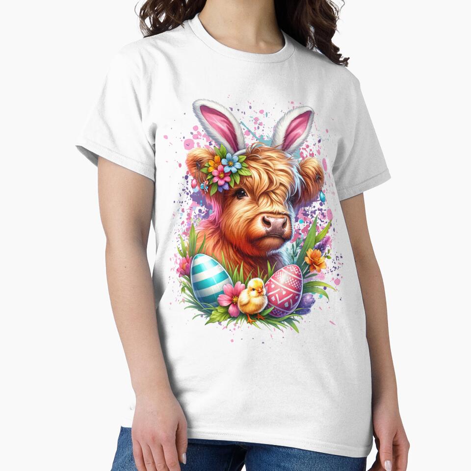Easter Highland Cow by HolidayBug
