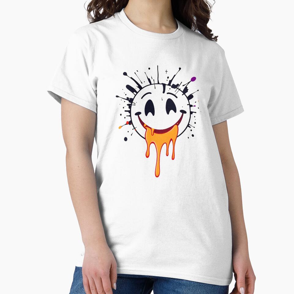 CMYK: Melting orange smiley by Indoni
