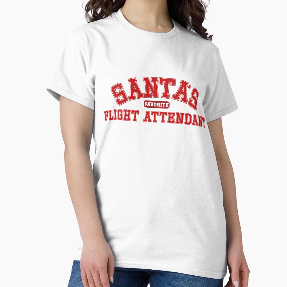 Santa’s Favorite Flight Attendant Christmas Design | Festive Cabin Crew Gift by Aviator’s Gallery