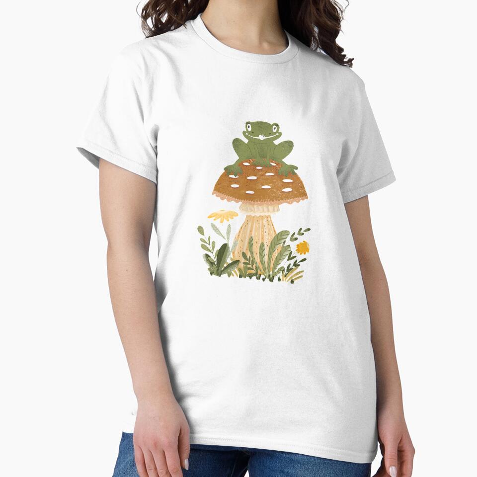 Core Frog Sat On A Forest Mushroom by tolivia