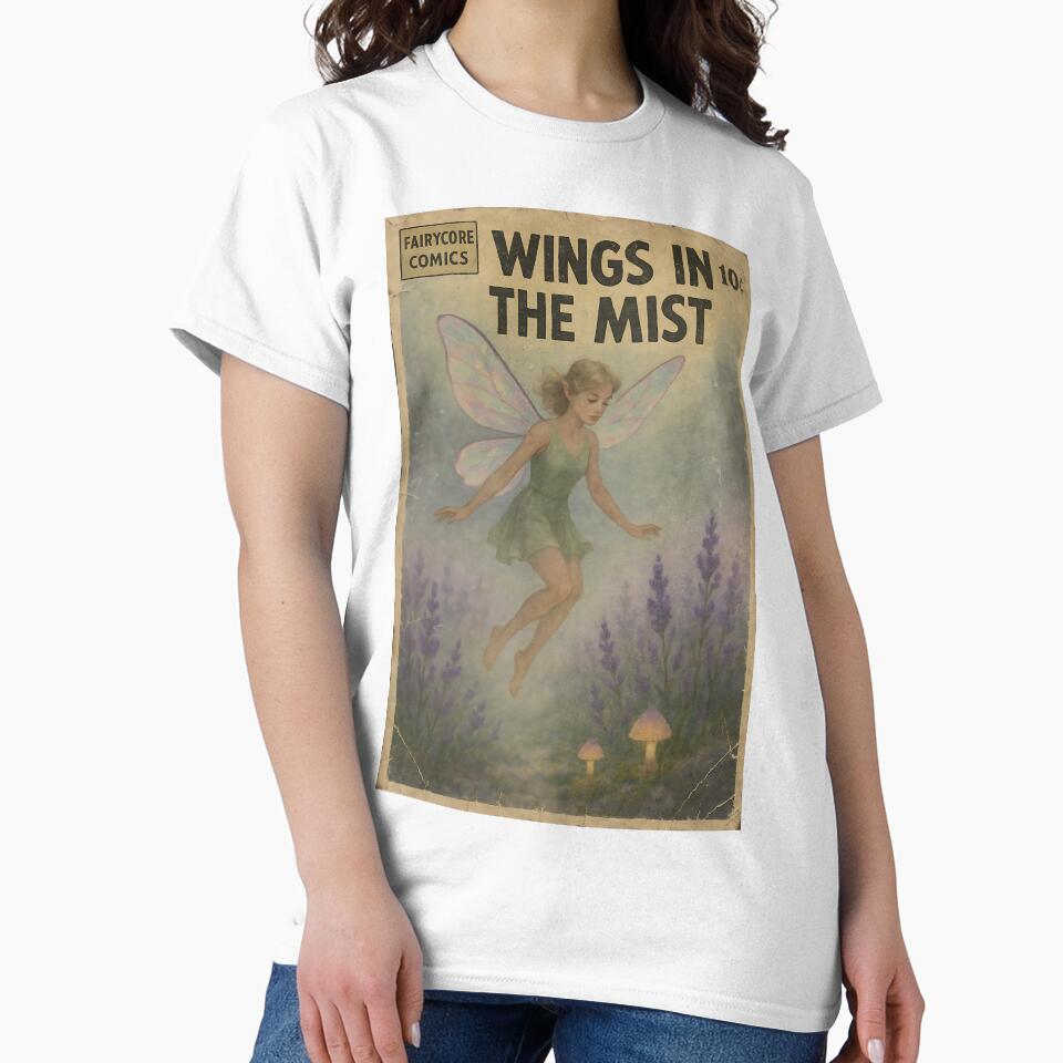 Dreamy Fairycore Art: Wings in the mist by bapupa