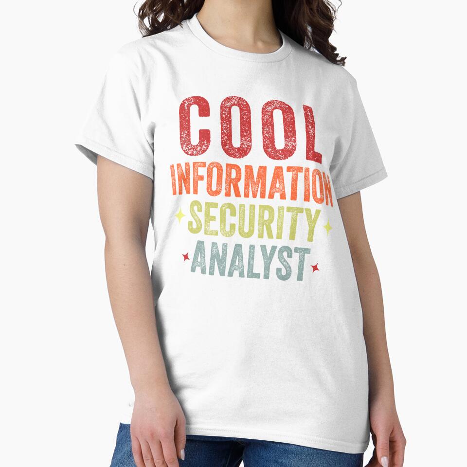 Funny Cool Information Security Data Analyst Vintage by Amineharoni