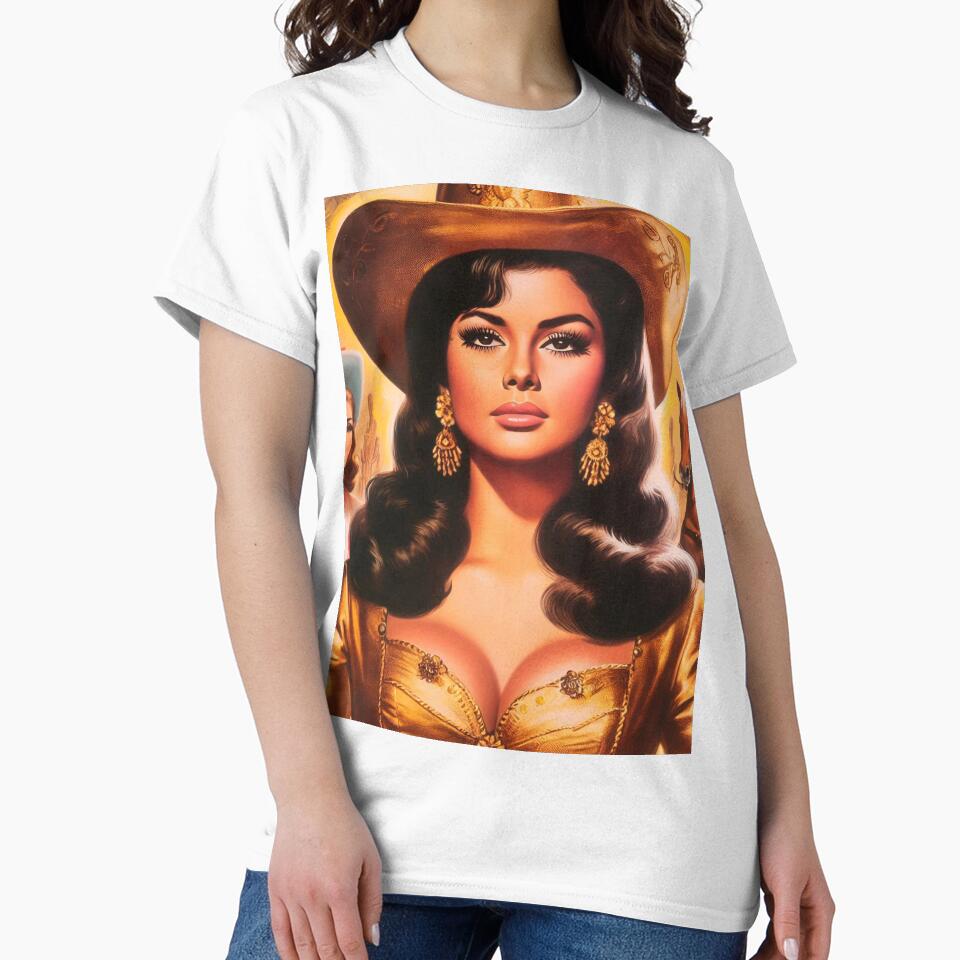 Retro Golden Cowgirl by PulpVintage