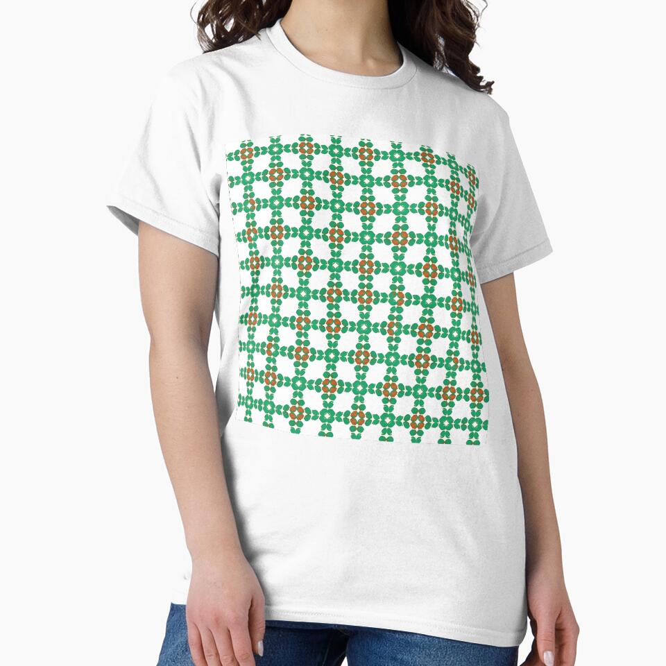 Copy of Aesthetic MATCHA Mosaic Beautiful Pattern pattern with flowers green by Catophile