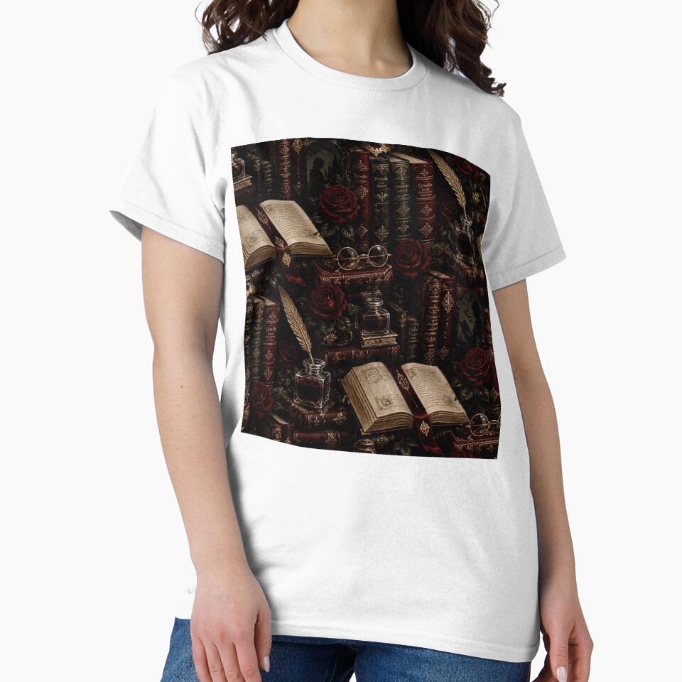 Vampire Literature Dark Romance Library Seamless Luxury Aesthetic by StickyGuys
