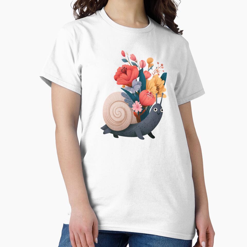 Floral Snail by bubblyrainbow