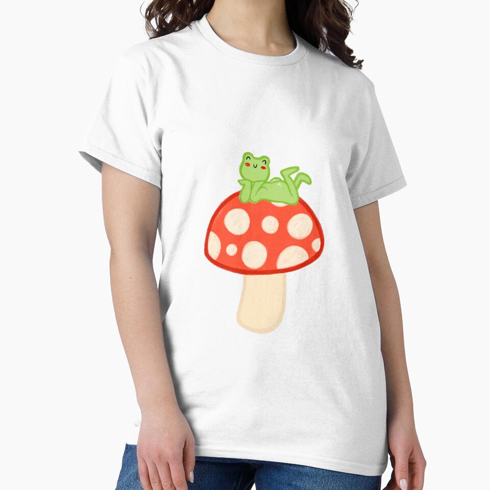 Cheeky Frog on Mushroom by Niviha