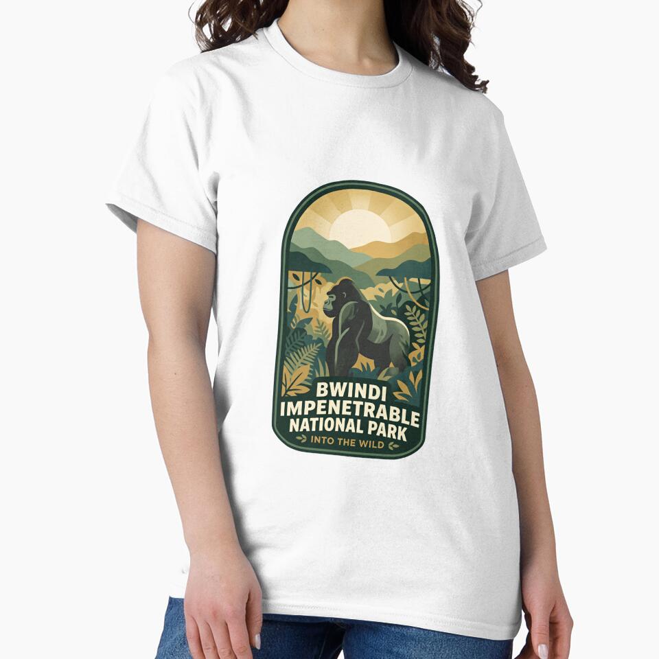 Bwindi Impenetrable National Park Into The Wild Uganda Gorilla Safari Travel Souvenir by Simsimah26Parks