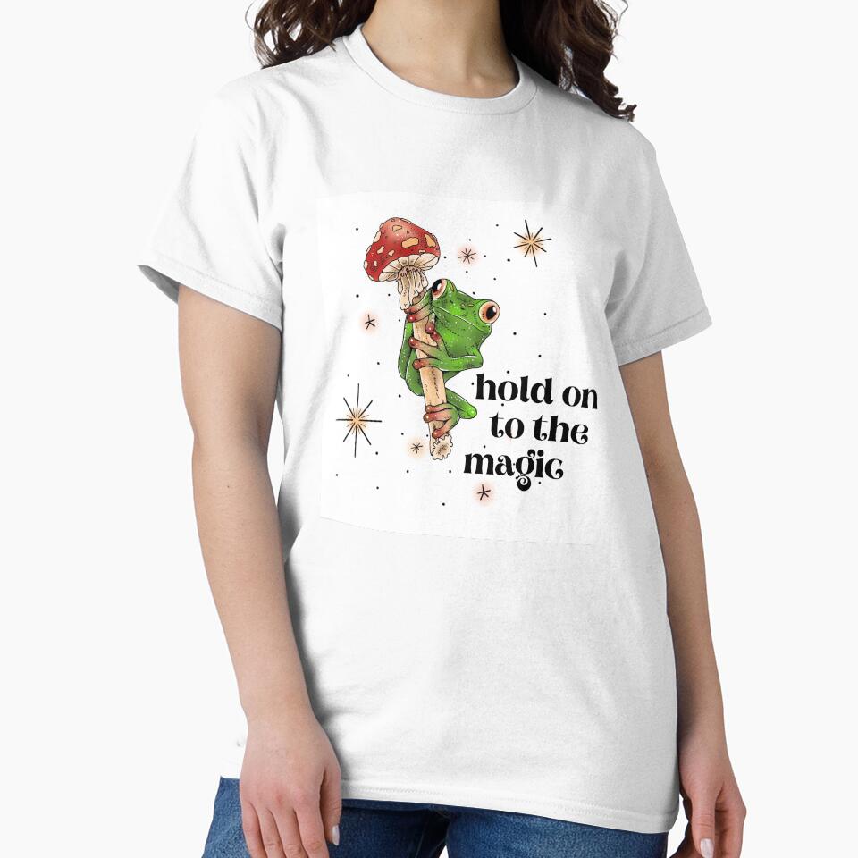 Hold on to the Magic - Frog and Mushroom by thevaultink