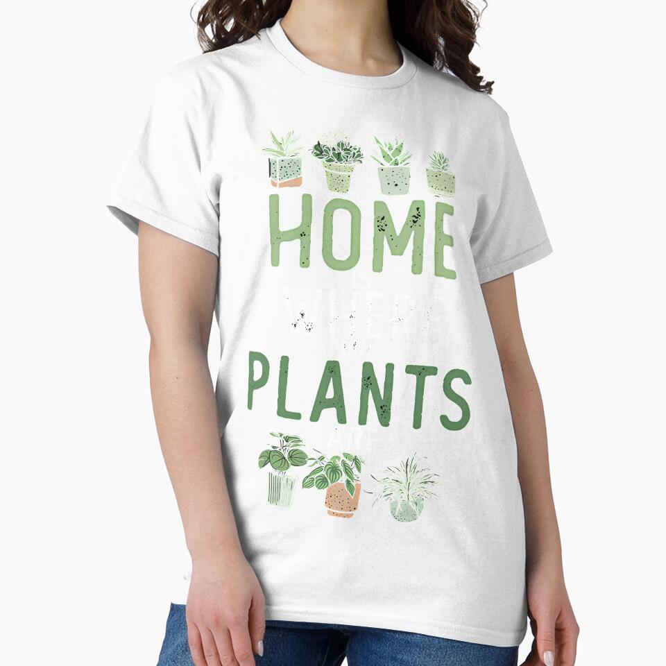 Home Is Where My Plants Are – Cozy Plant Lover Quote by PosterFuel