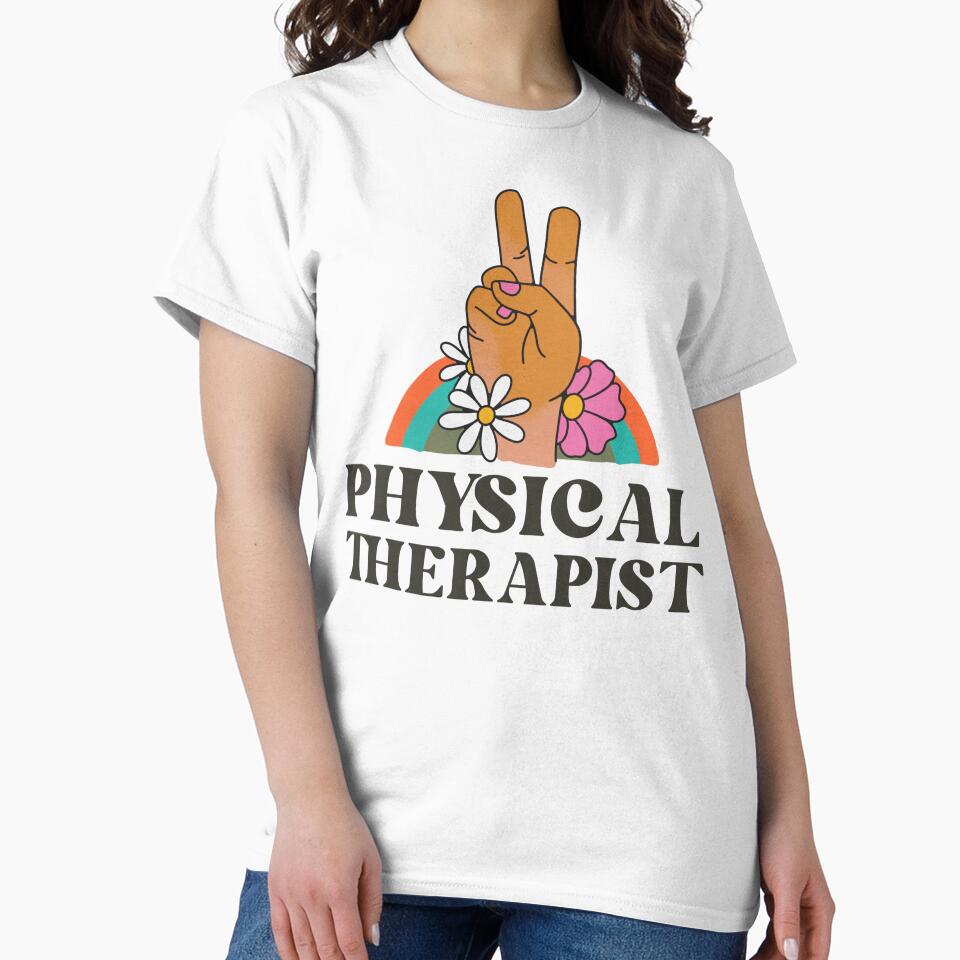 Copy of Physical Therapist Retro Flowers Vintage Rainbow by AsinusAS