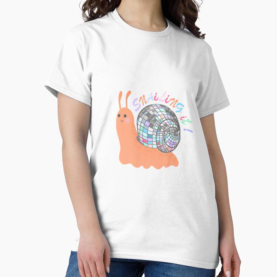 Snailing It! – Colorful snail with disco ball shell by marlenamyr