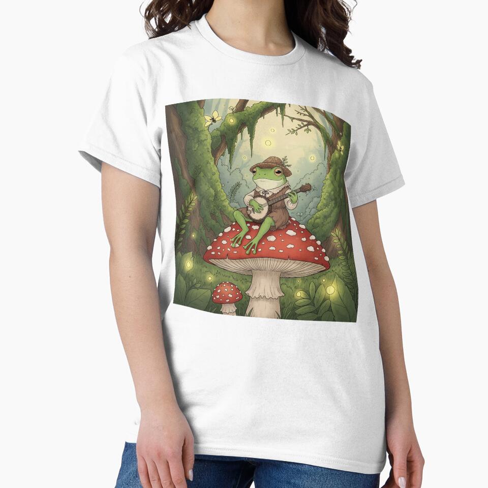 Cottagecore Frog Playing Banjo by StickyGuys