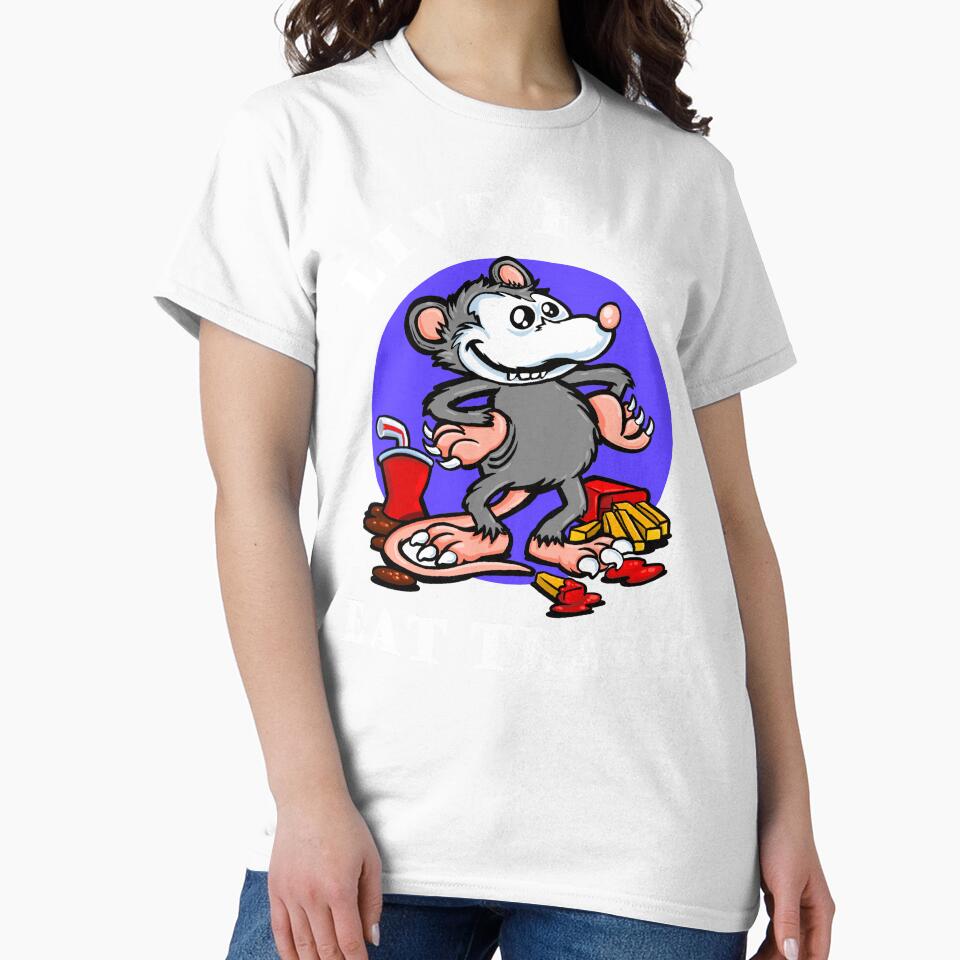 Opossum: Live fast, eat trash Classic by pablomendoza