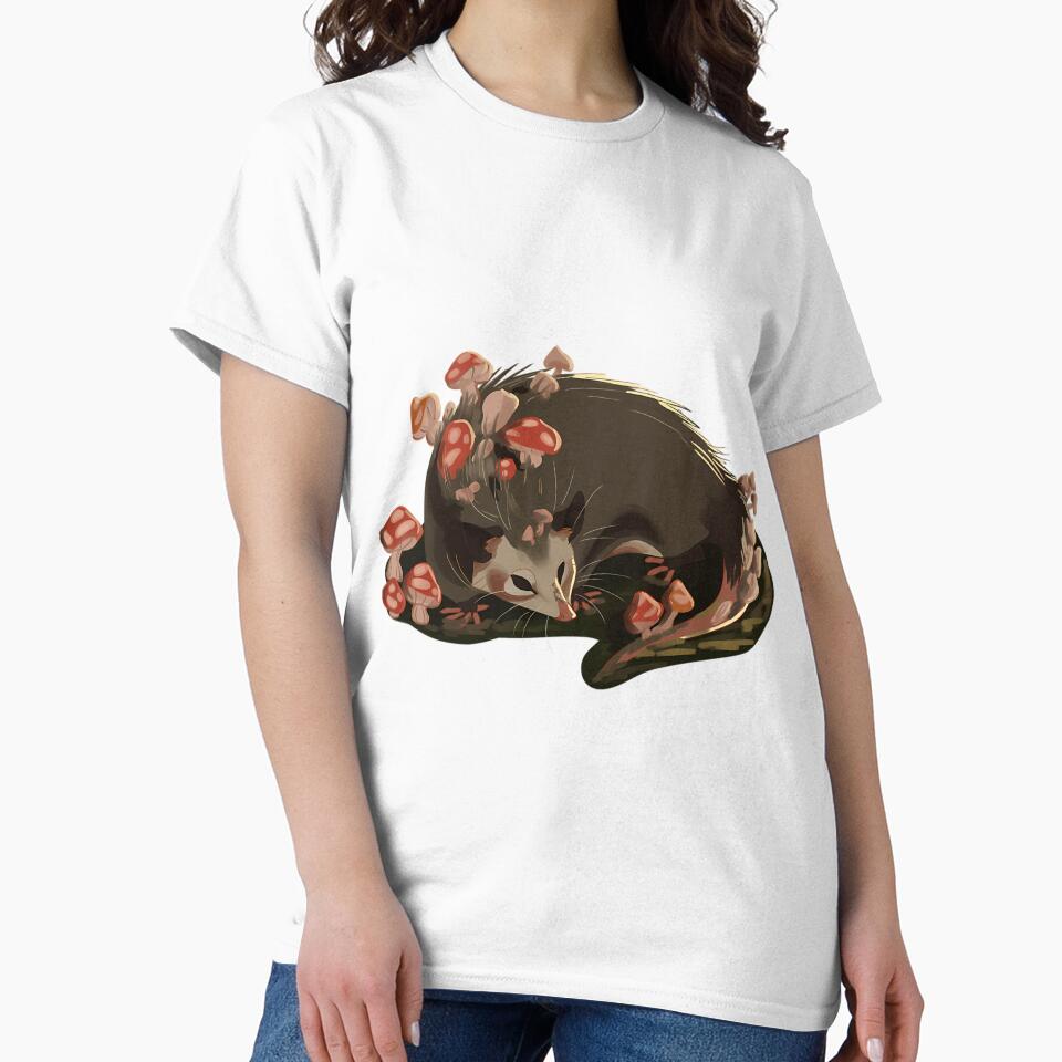 Cute Mushroom Opossum Art by qrfwhislu5