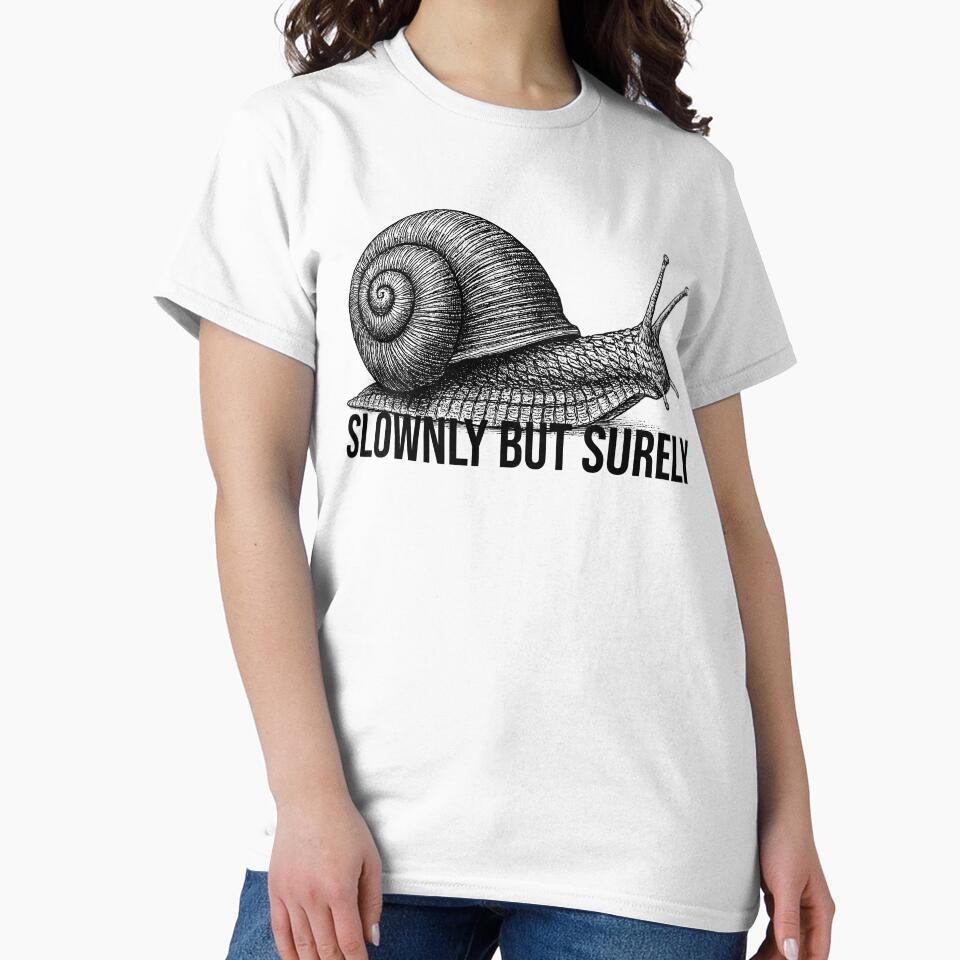 Slownly But Surely – Minimalist Snail Design by xndrlab