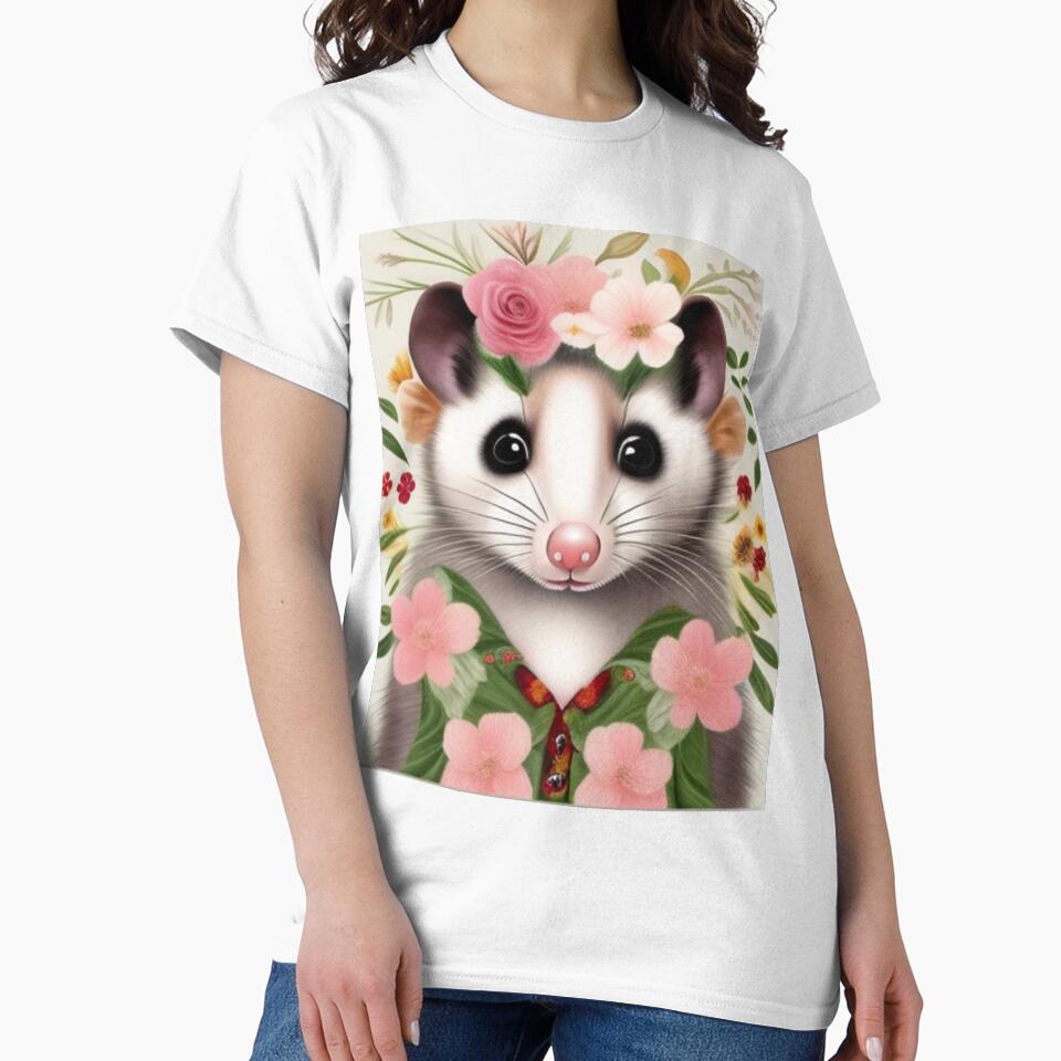 Little opossum floral by Roxburylane
