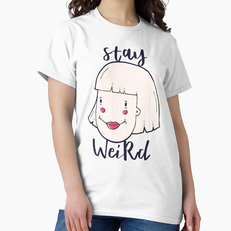 Stay Weird | Short-Haired Girl with Red Cheeks by TurtleDojo