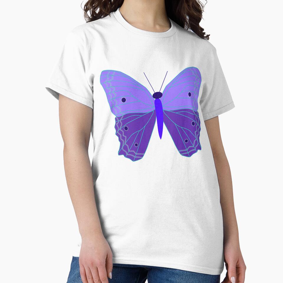 Blue Purple Butterfly by EBParsley