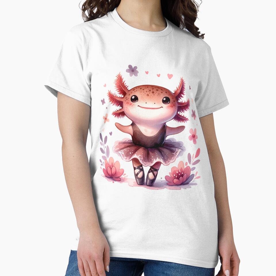 Cute Ballet Dance Mom Axolotl. Funny Dancolotl Axolotl Lover by ahmed2751989