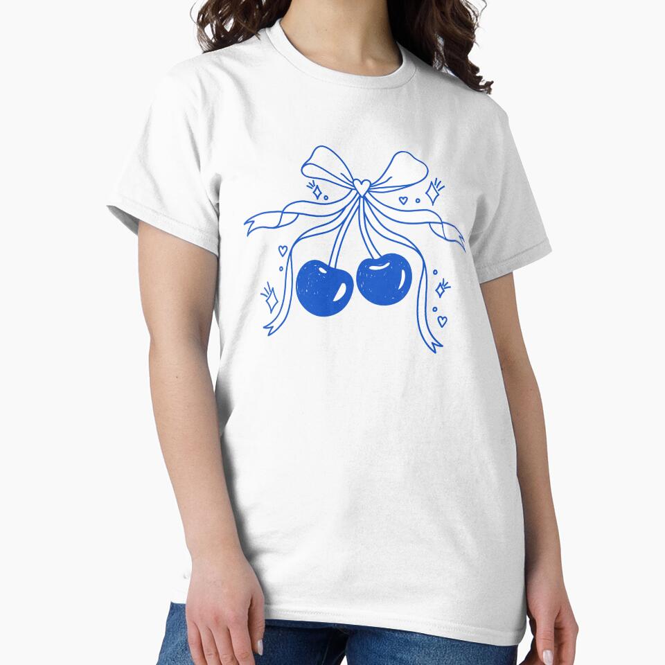 Blue cherries with bow. Coquette. by CoCoArt-Ua