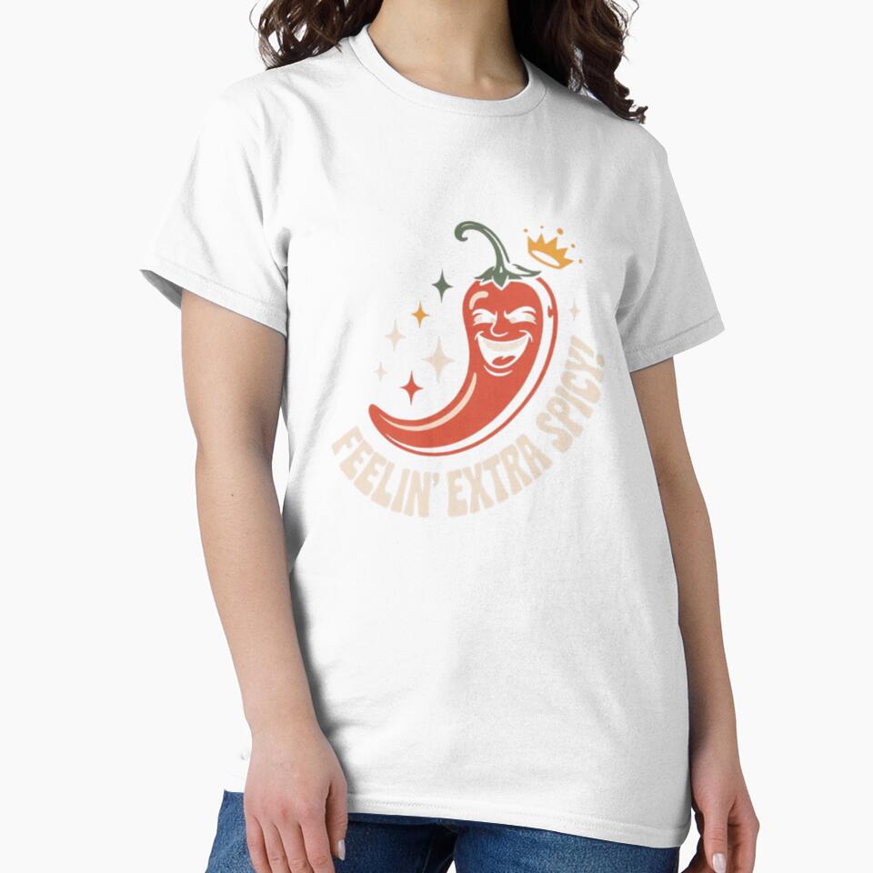 Feelin’ Extra Spicy – Retro Chili Pepper Attitude by vvcreativedesigns