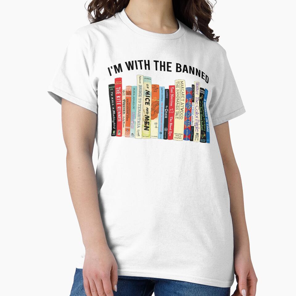 I'm With The Banned, Banned Books, Read Banned Books, Teacher Librarian Gift, Social Justice Bookish by MisterrAB