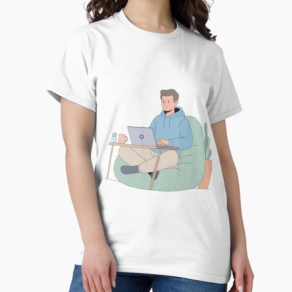 Work From Home Illustration by Illustrator Bhaiya