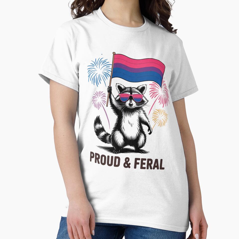 Feral Girl Summer Racoon Raccoon Feral Bi LGBT by SIGORDESIGN