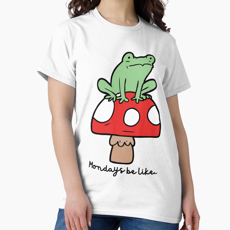 Mondays Be Like... Frog and Toadstool by BlakefourDesign