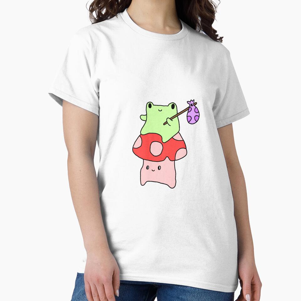 Frog sitting on mushroom by VIB3YTHINGS