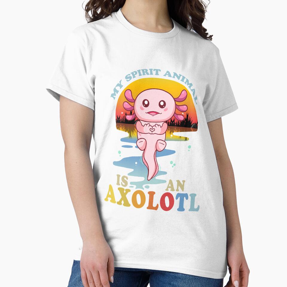My Spirit Animal Is An Axolotl - Cute Amphibian by MoSaid