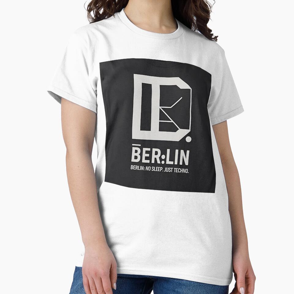 Berlin No Sleep Just Techno – Minimal Electronic Music Design by KentonDesignsUK
